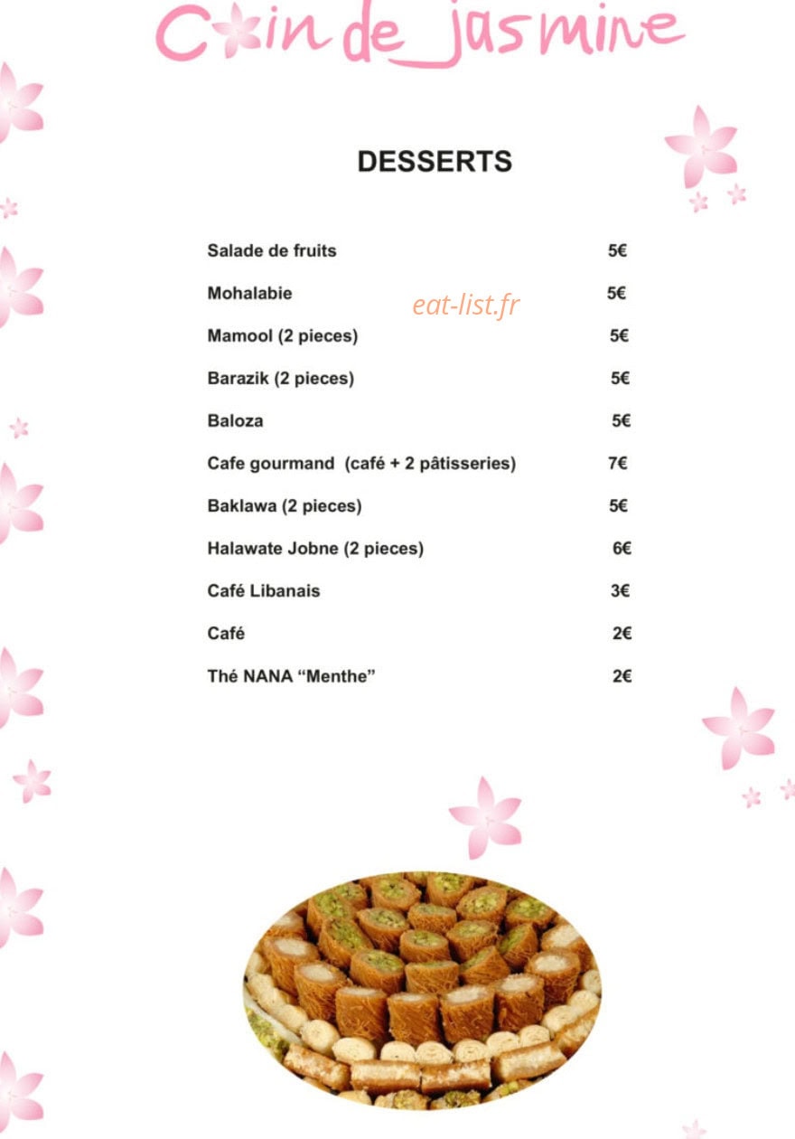 Coin De Jasmine — carte page 8