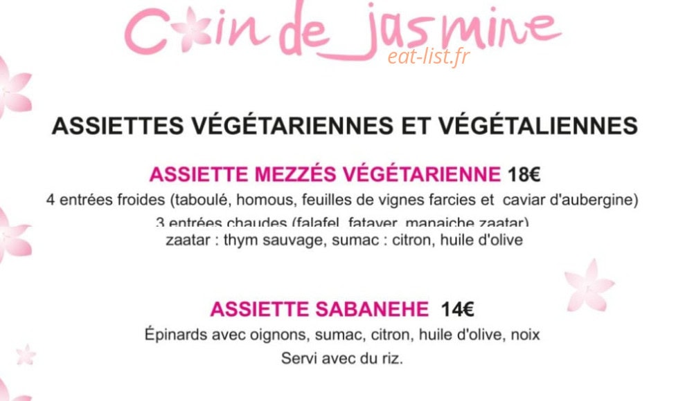 Coin De Jasmine — carte page 5