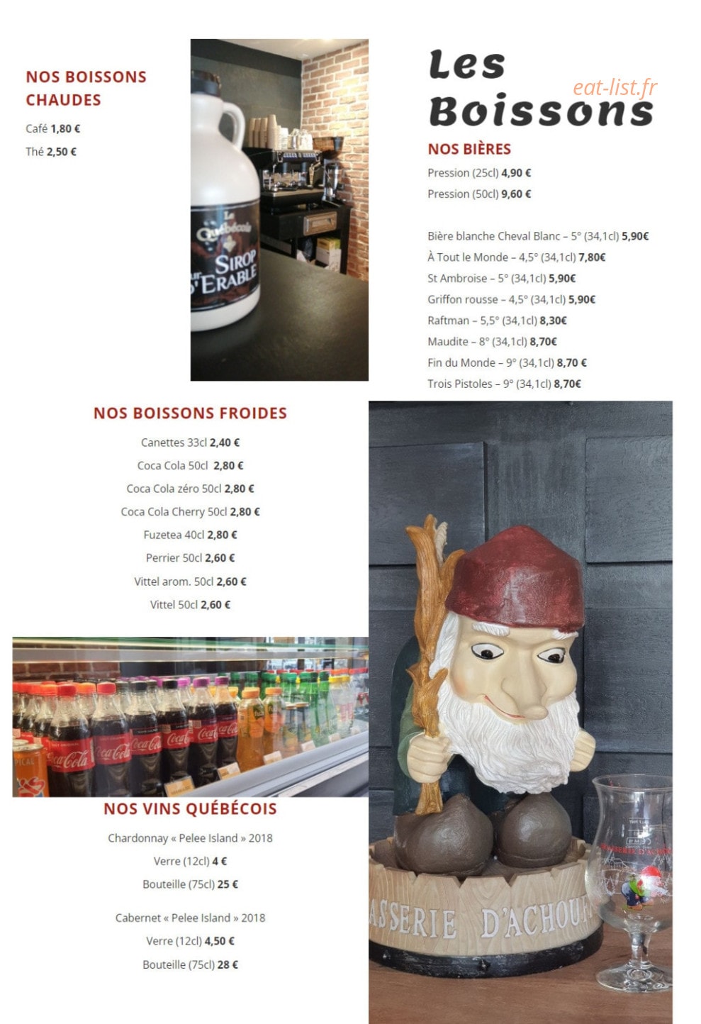Comptoir à poutine — carte page 3