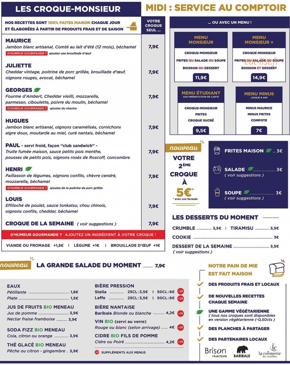 Coq Monsieur — carte page 1