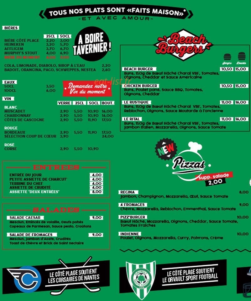 Côté Plage — carte page 2