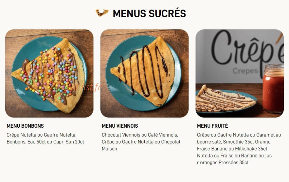 Crêp'eat — carte page 2