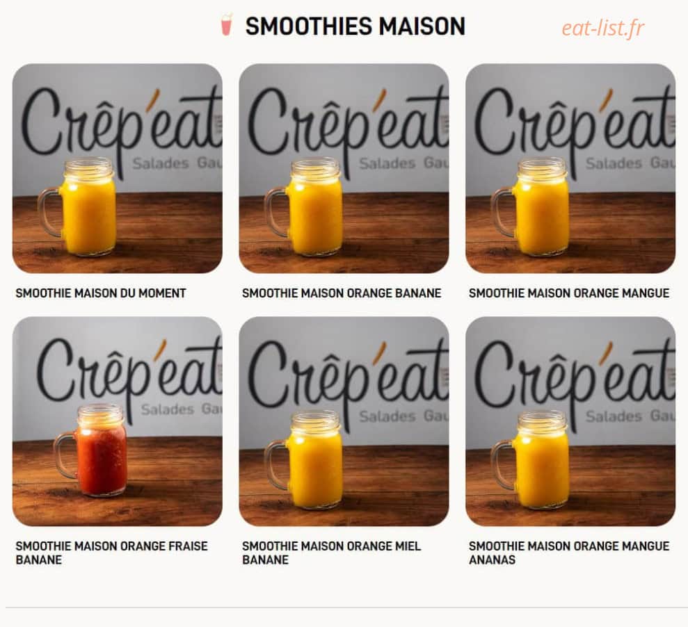 Crêp'eat — carte page 10