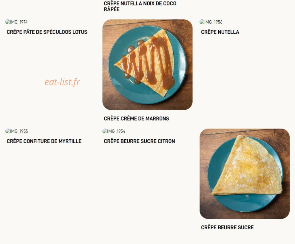 Crêp'eat — carte page 7
