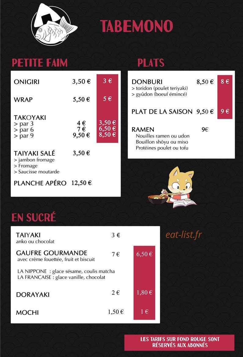 Envie de Japon — carte page 1