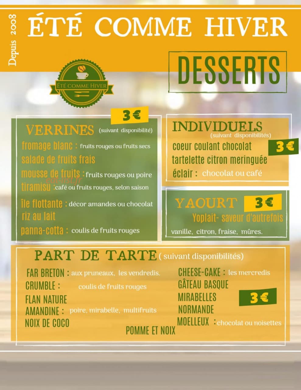 Ete Comme Hiver — carte page 4