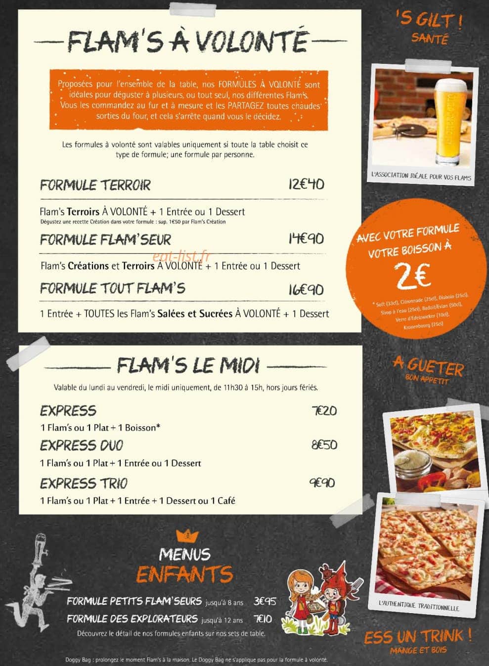 Flam's — carte page 2