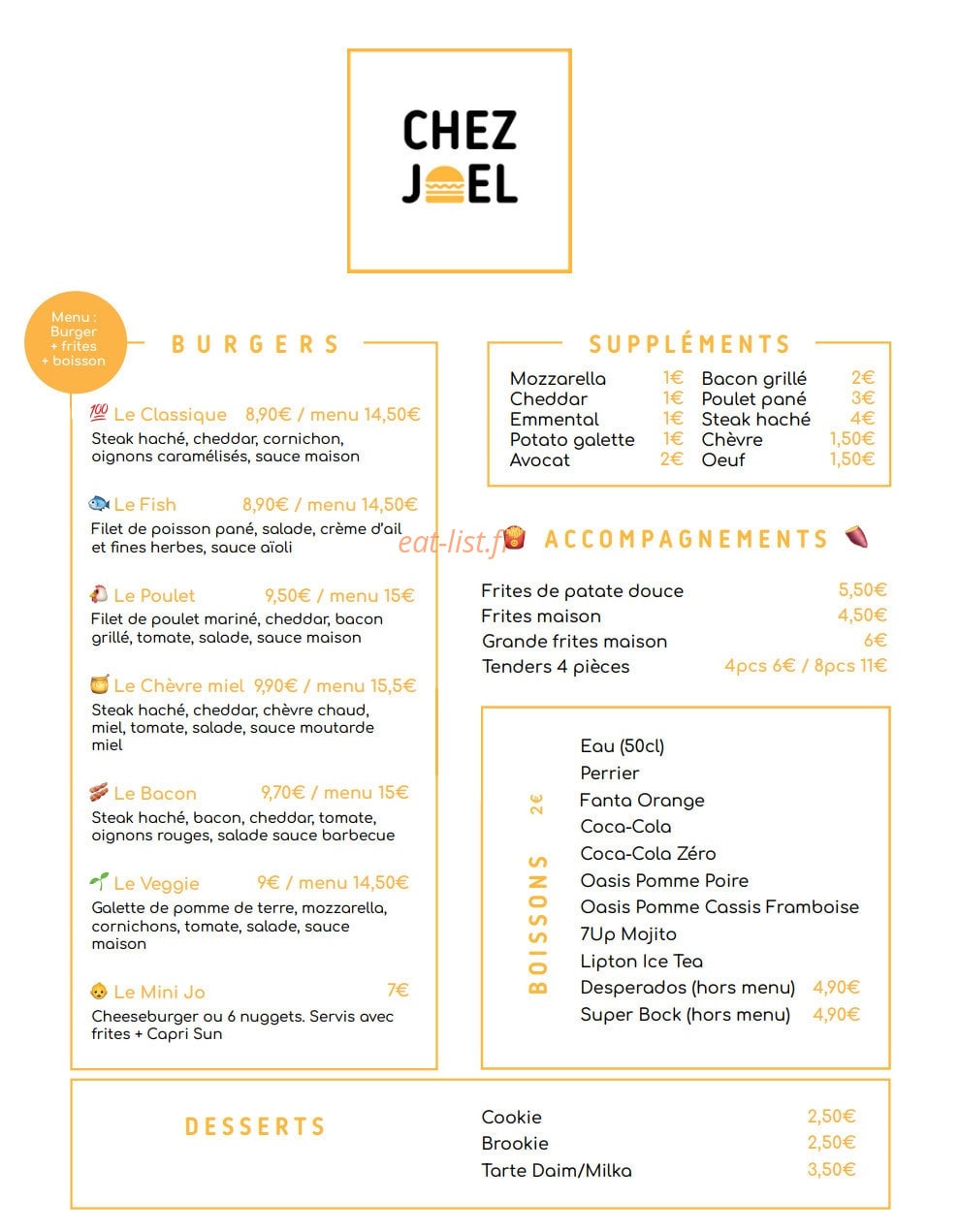 Food Labo — carte page 1