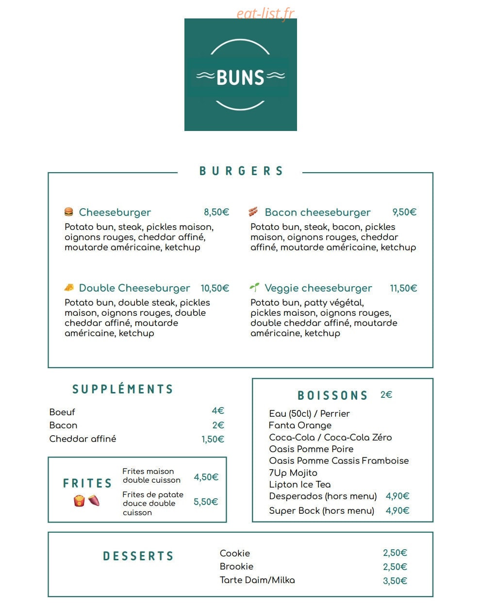 Food Labo — carte page 2
