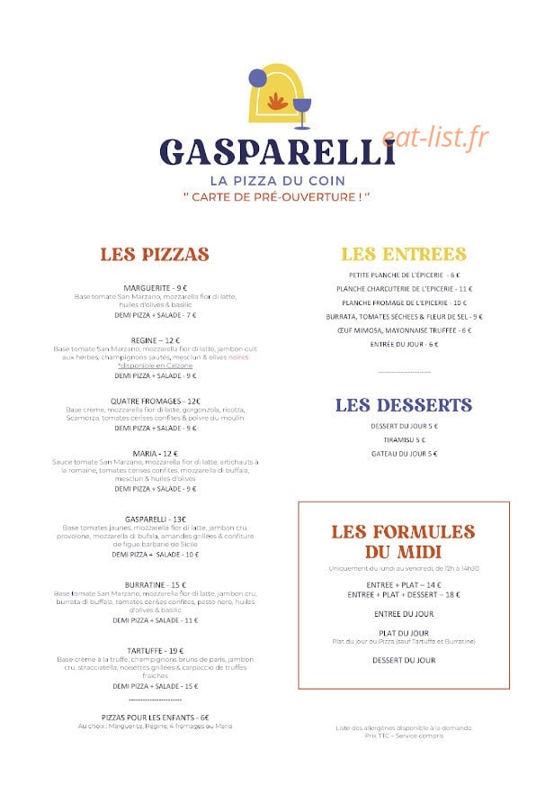 Gasparelli — carte page 1
