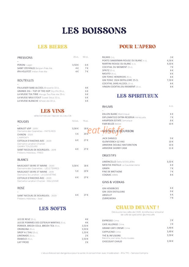 Gasparelli — carte page 2
