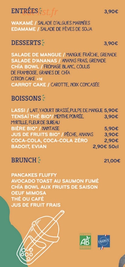 Hawa Bowls — carte page 2