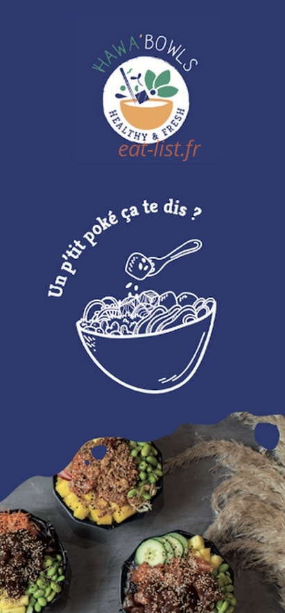 Hawa Bowls — carte page 1