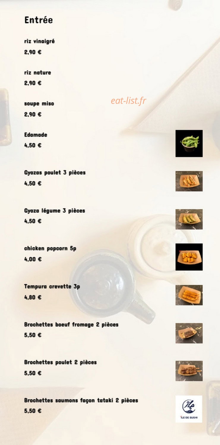 île de sushi — carte page 1