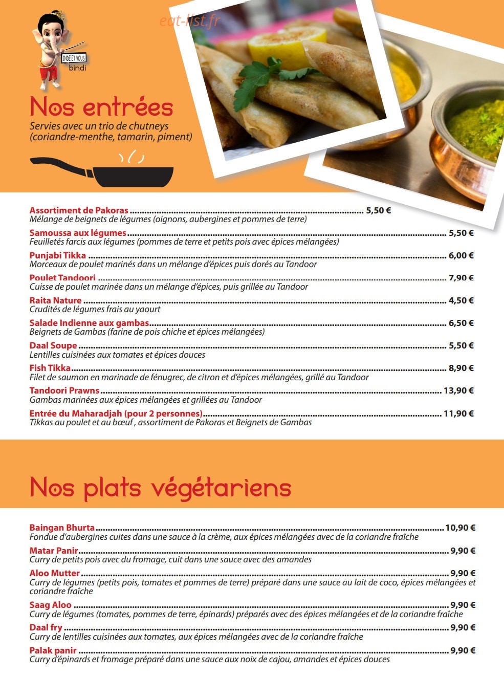 Inde et Vous Bindi — carte page 1