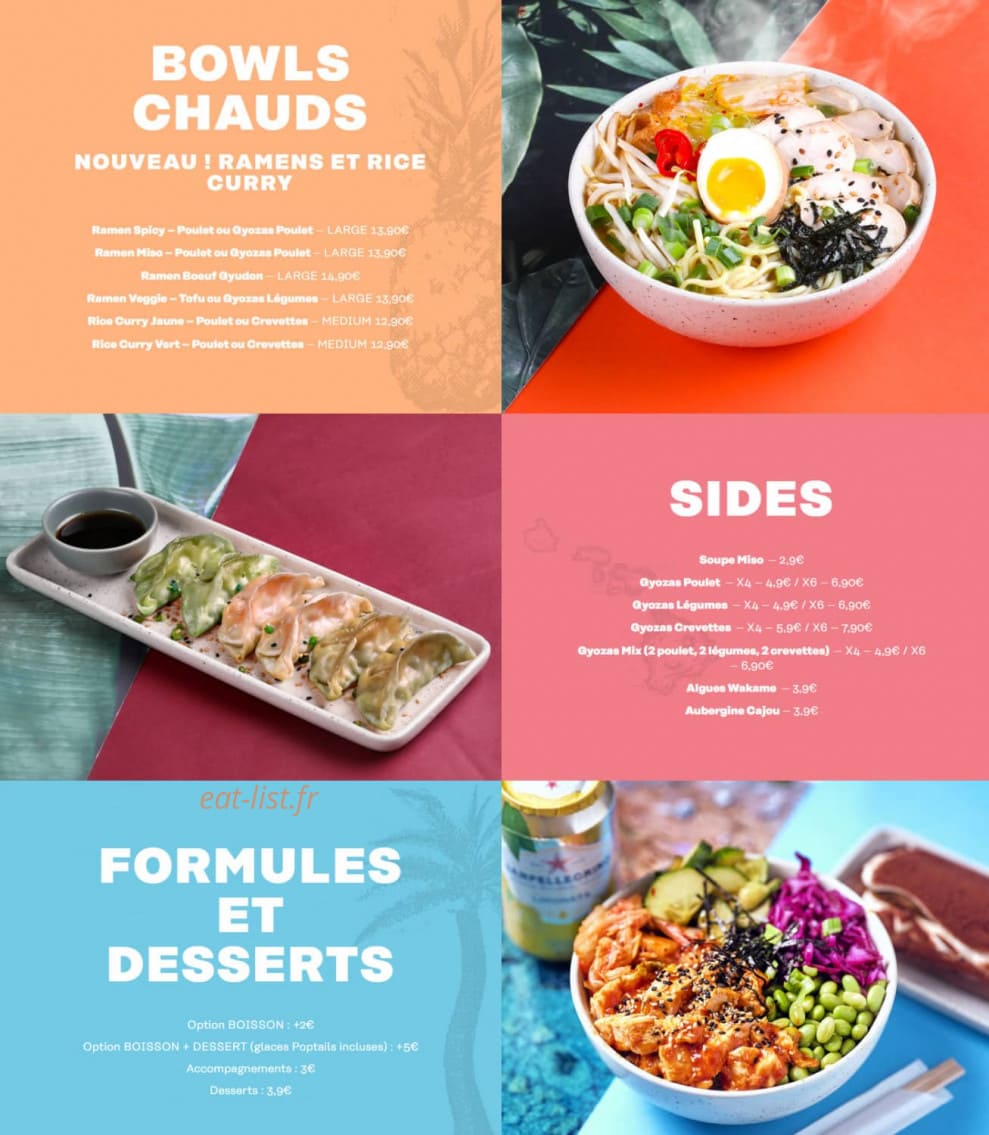 Island Poké — carte page 2