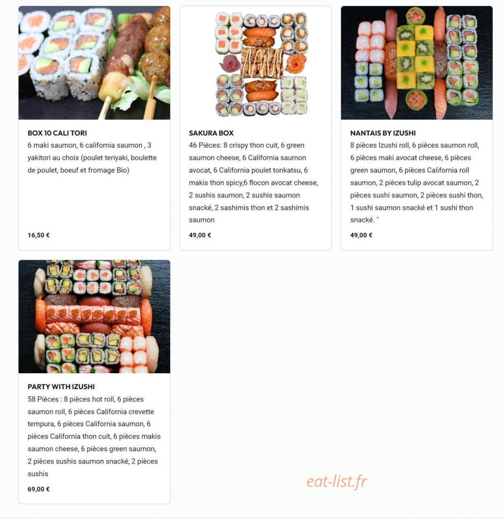Izushi — carte page 2