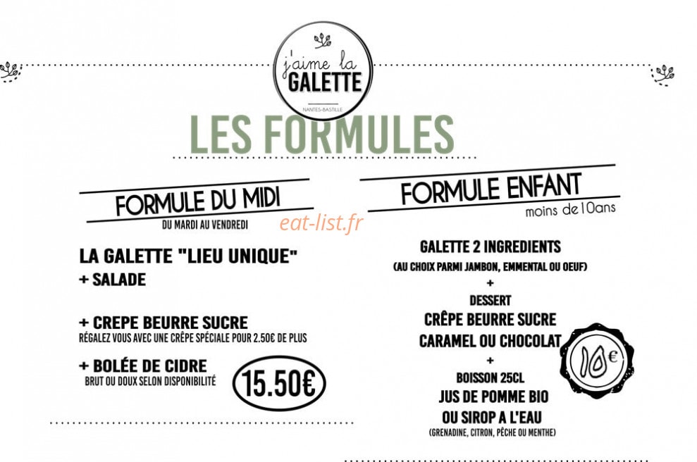 J’aime la galette — carte page 1