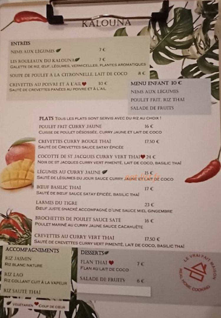 Kalouna — carte page 1