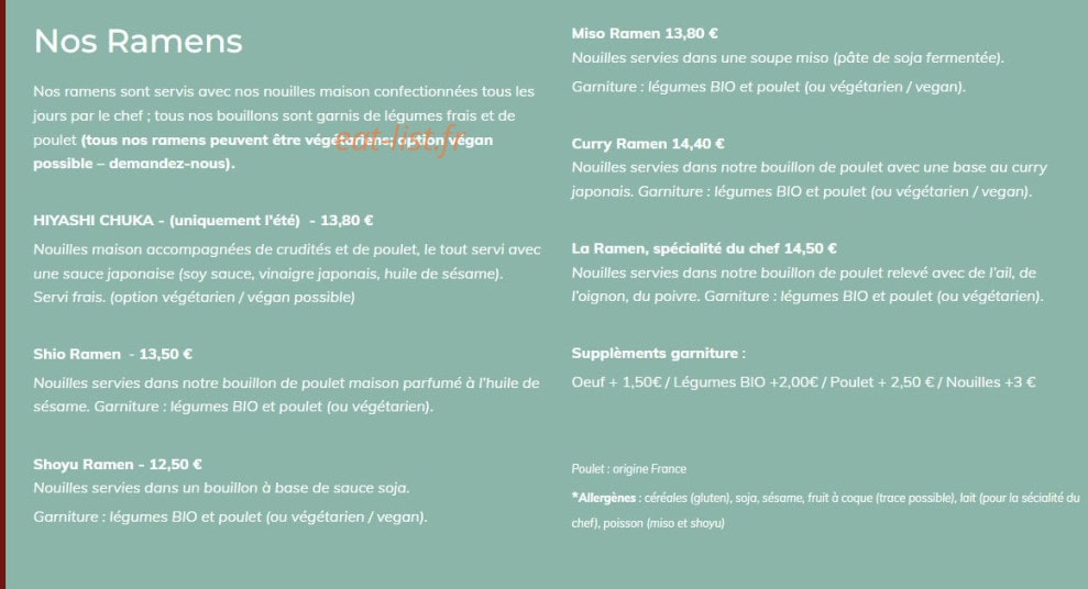 Kenji & Louise — carte page 2