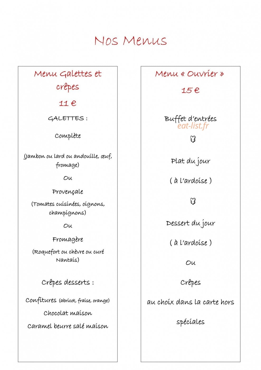 Ker Louisette — carte page 1