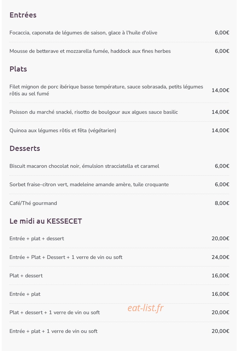 Kessecet — carte page 1