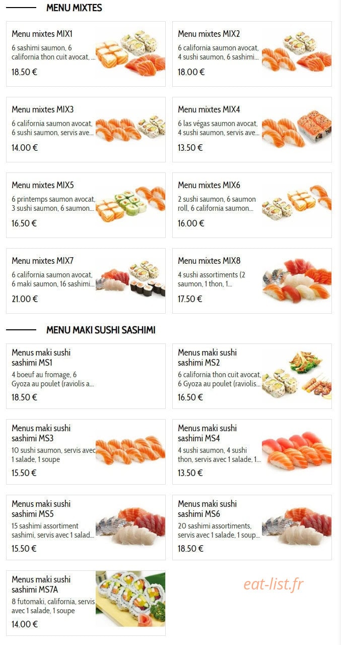 kikko sushi — carte page 4