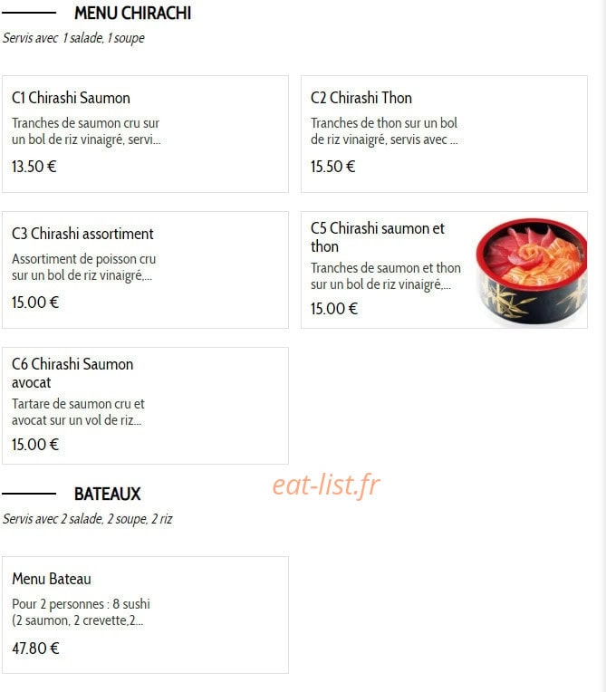 kikko sushi — carte page 5