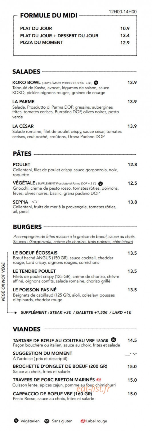 Koko — carte page 1