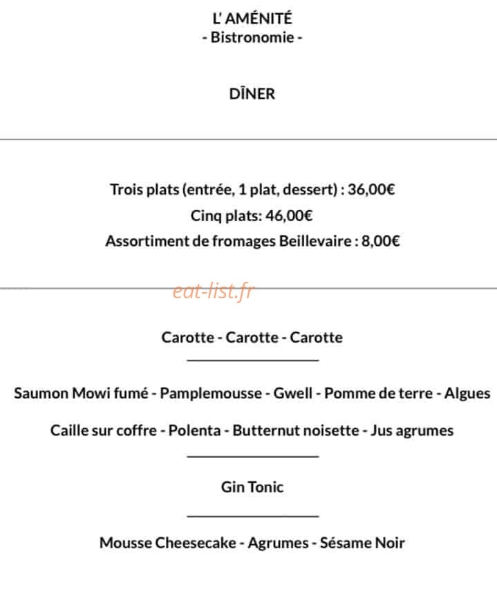 L'Aménité — carte page 2