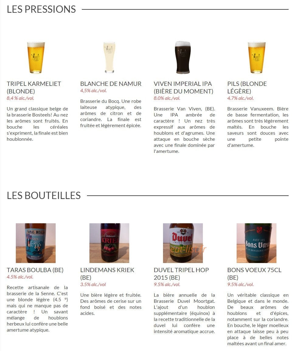 L'Antidote — carte page 3