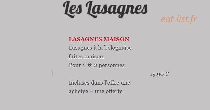 L'Appel à Pizza — carte page 5
