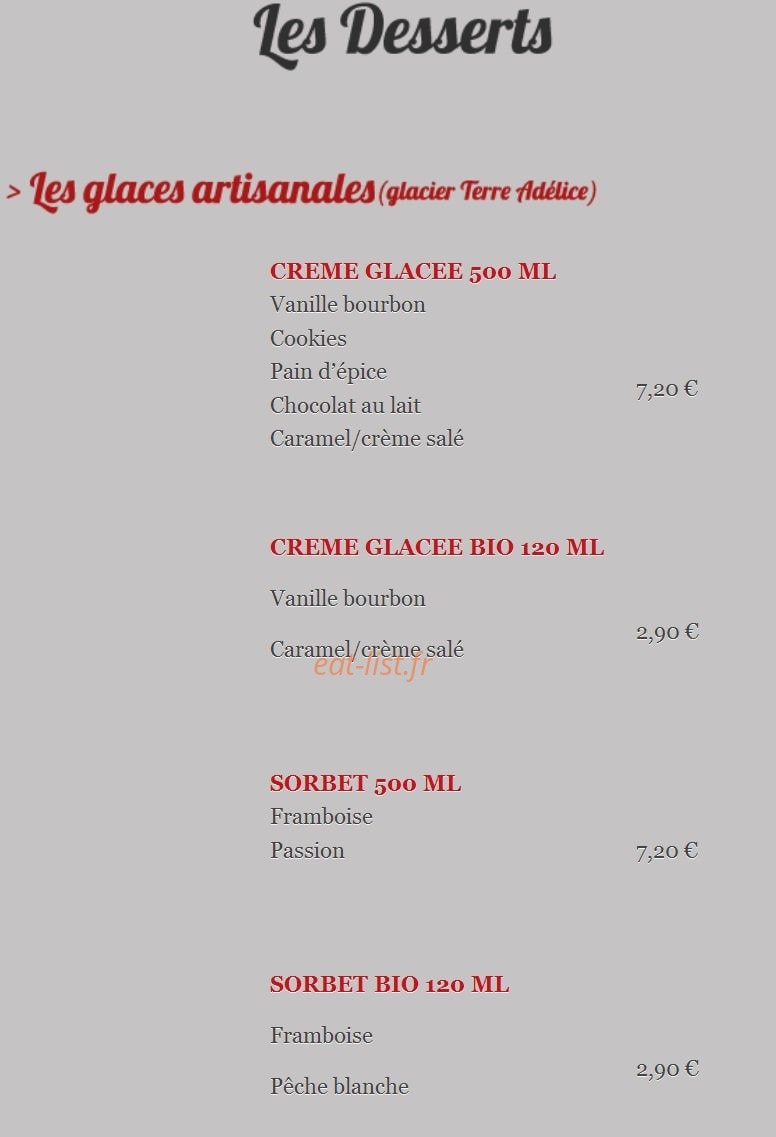 L'Appel à Pizza — carte page 11