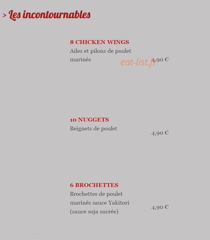 L'Appel à Pizza — carte page 7
