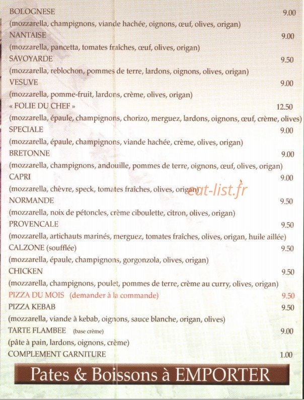 L'Atrium — carte page 2