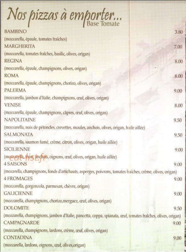 L'Atrium — carte page 1