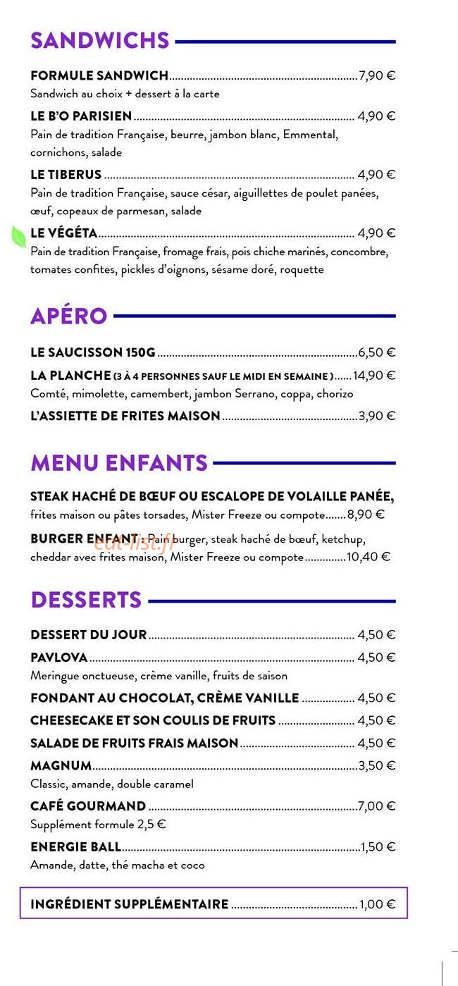 L'Echappée — carte page 3