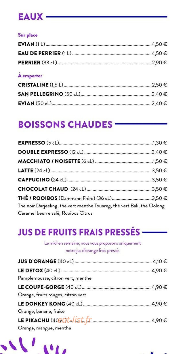L'Echappée — carte page 4