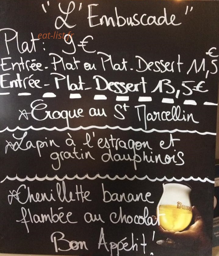L'Embuscade — carte page 1
