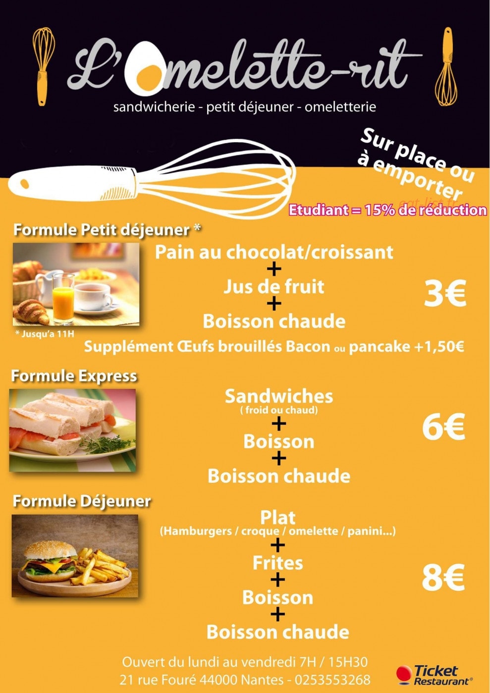 L'Omelette-rit — carte page 1