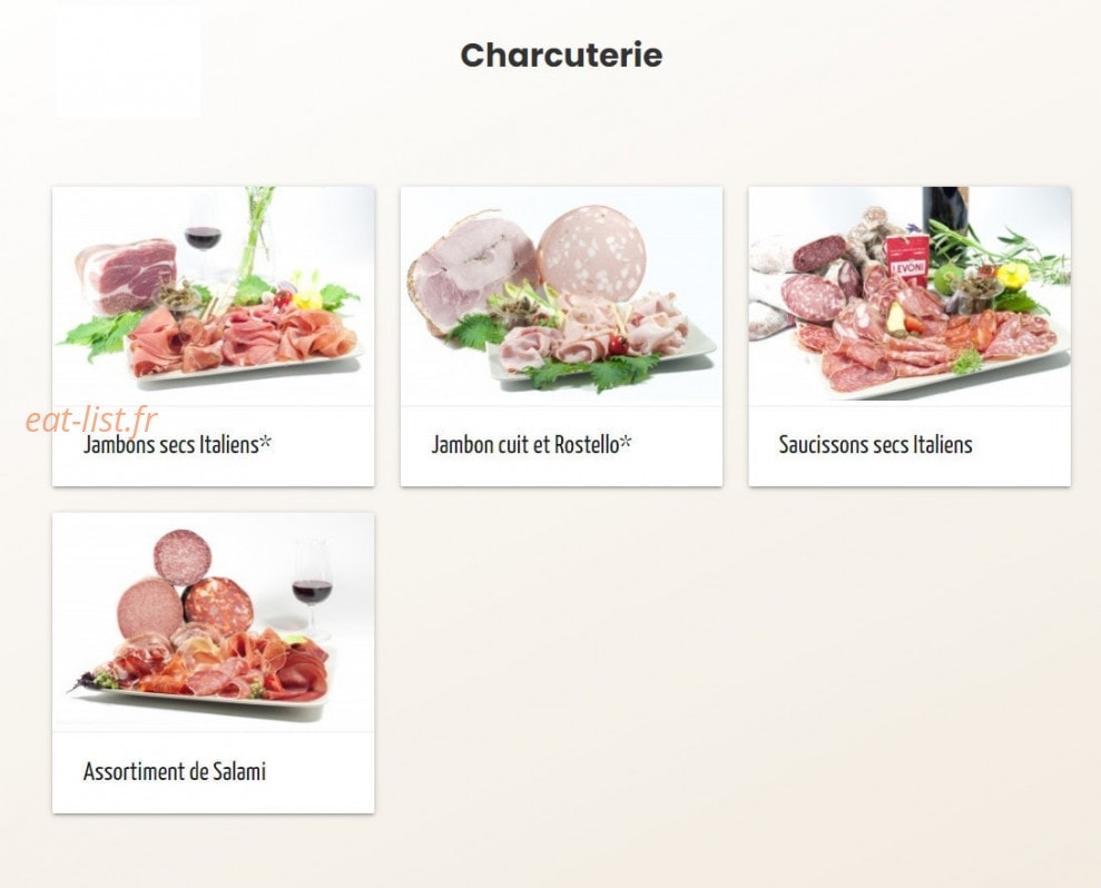 La boîte à pâtes — carte page 2