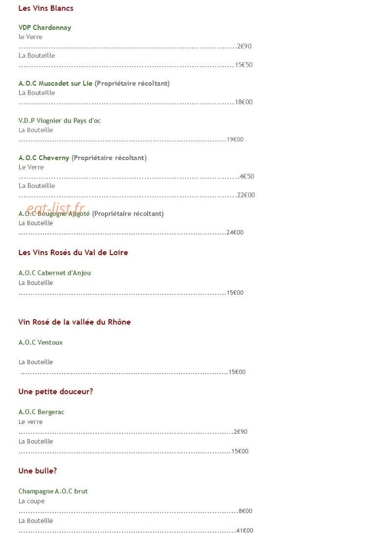 La ciboulette — carte page 3