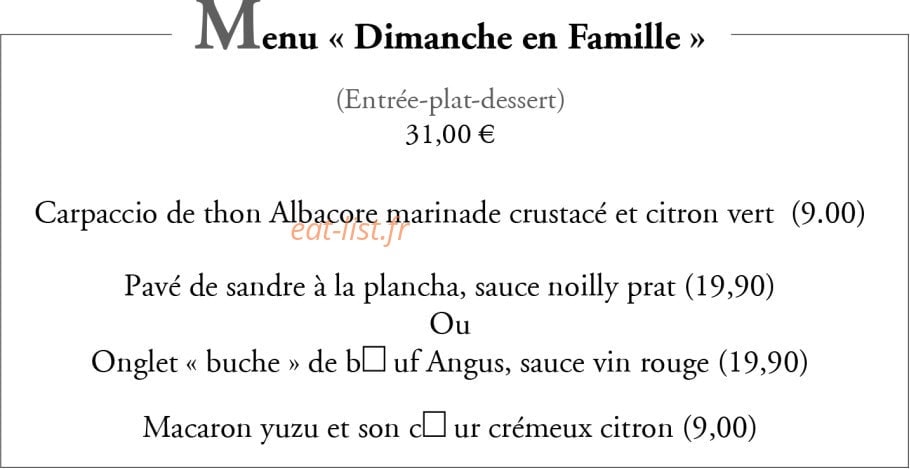La Cigale — carte page 10