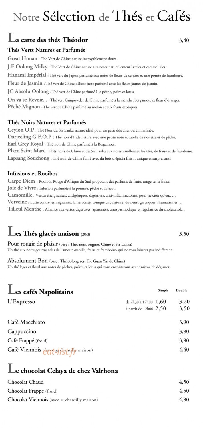 La Cigale — carte page 4