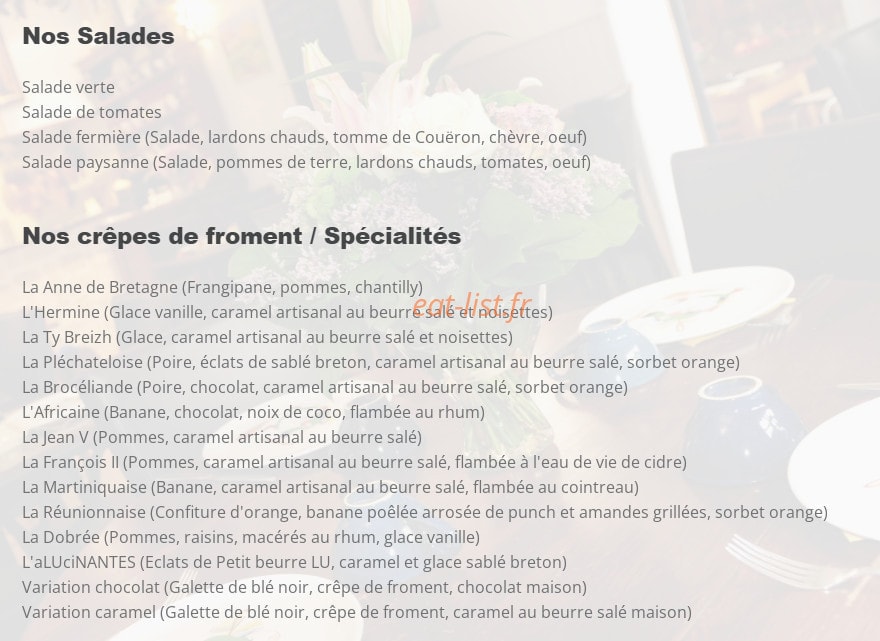 La Gavotte — carte page 3