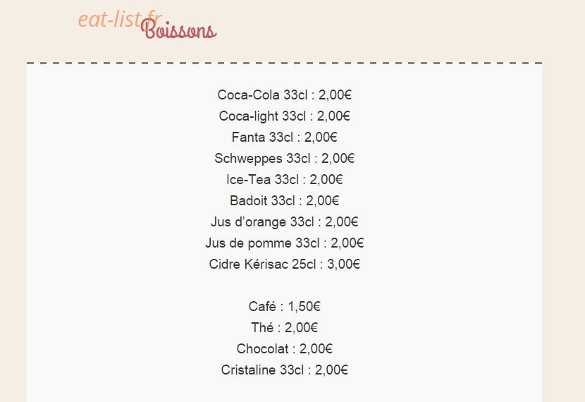 La Machine à Crêpes — carte page 6