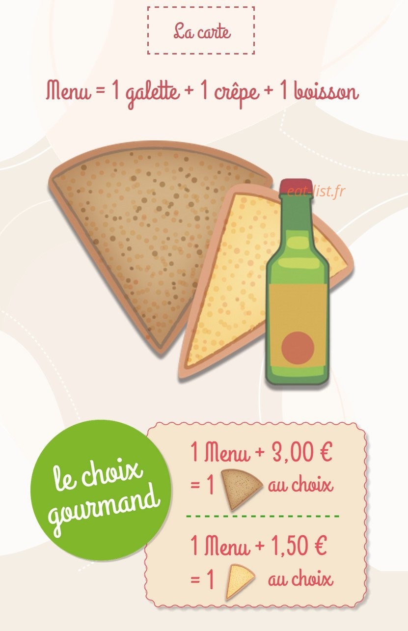 La Machine à Crêpes — carte page 1