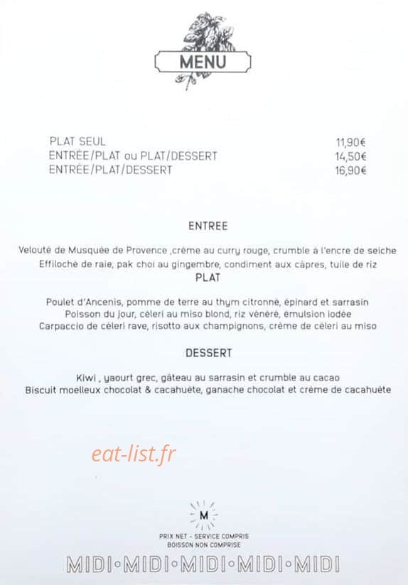 La Mandale — carte page 1