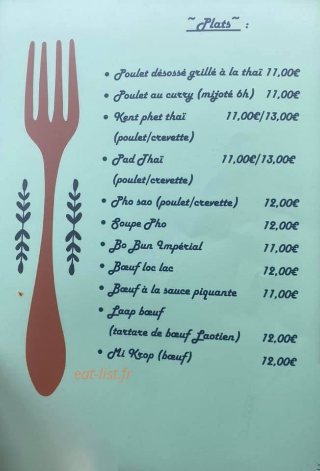 La Pagode — carte page 2