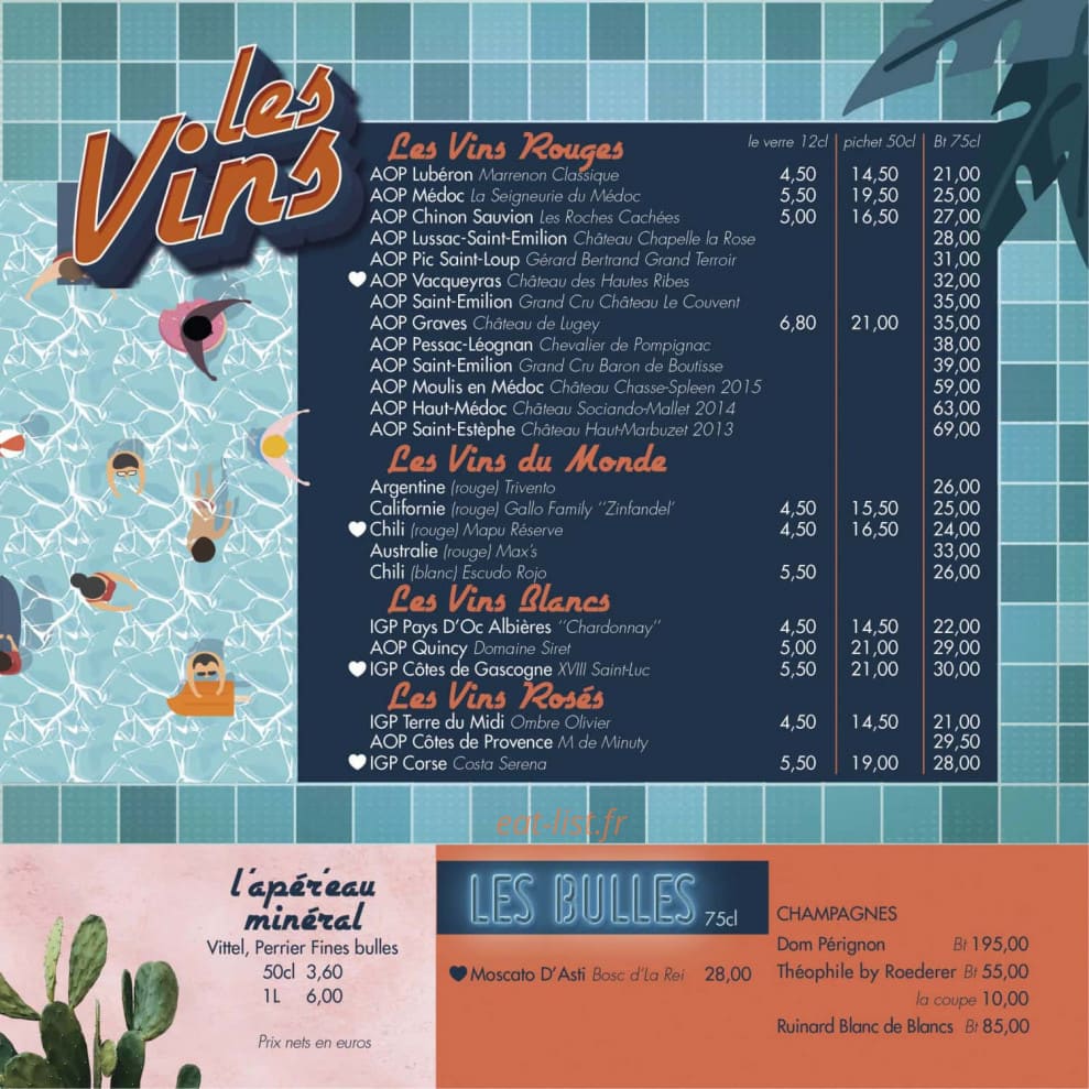 La Piscine — carte page 6